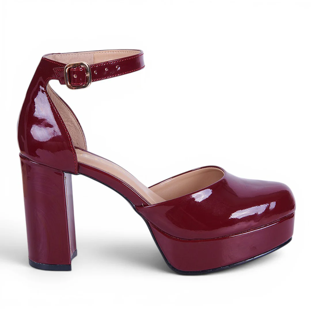 ZAPATO DE TACÓN CON PULSERA TINTO 03945 - Image 2