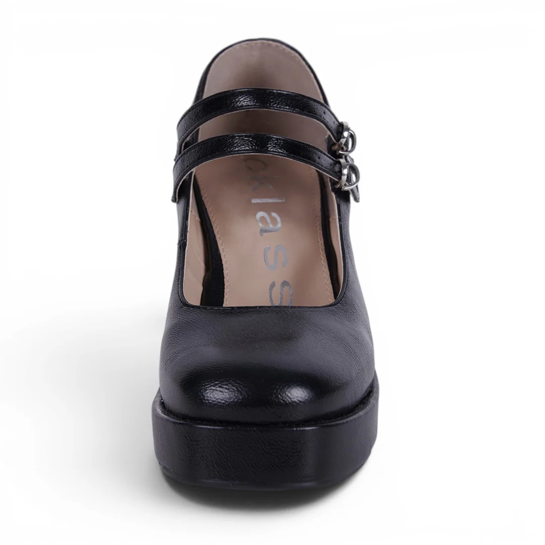 ZAPATO DE TACÓN DOBLE LÁTIGO NEGRO 01825 - Image 3
