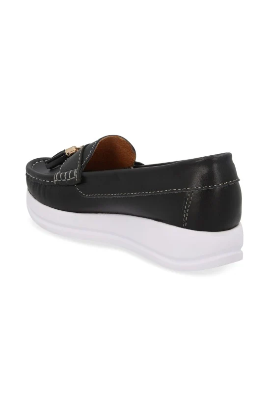 ZAPATO NEGRO DE PISO DE PIEL 36356 - Image 4